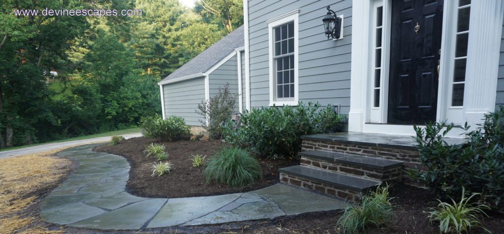 flagstone walkways and stone masnory