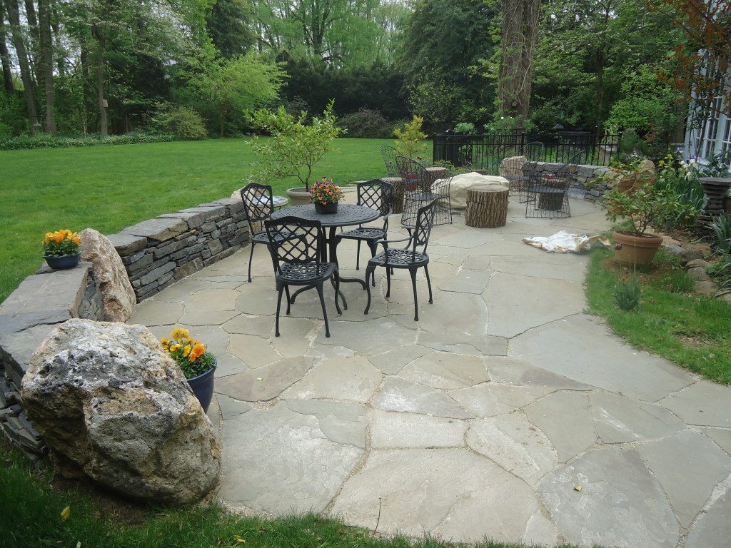 Flagstone Patios and Natural Stone Hardscaping in Devon PA Devine Escapes