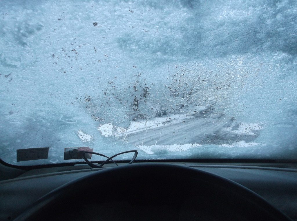 driving through ice