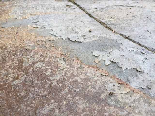 should you seal flagstone stone peeling up in layers