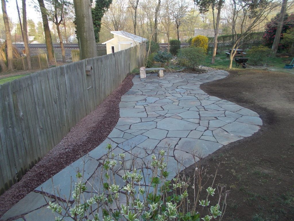 natural flagstone patio