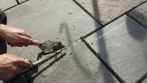 flagstone repair re-pointing