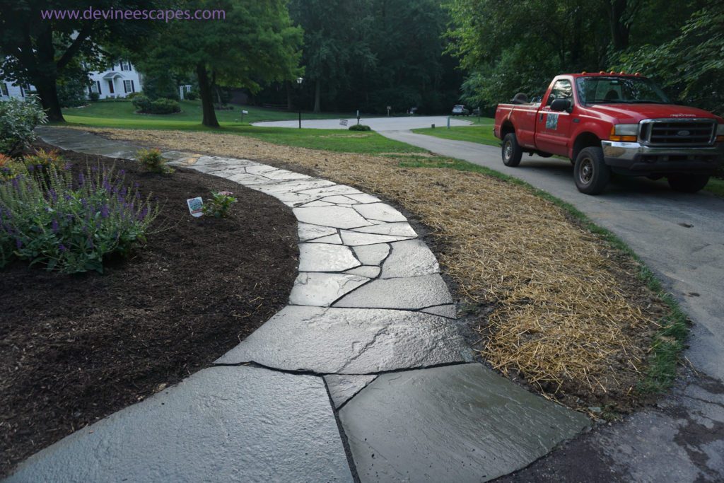 leveling dry laid flagstone