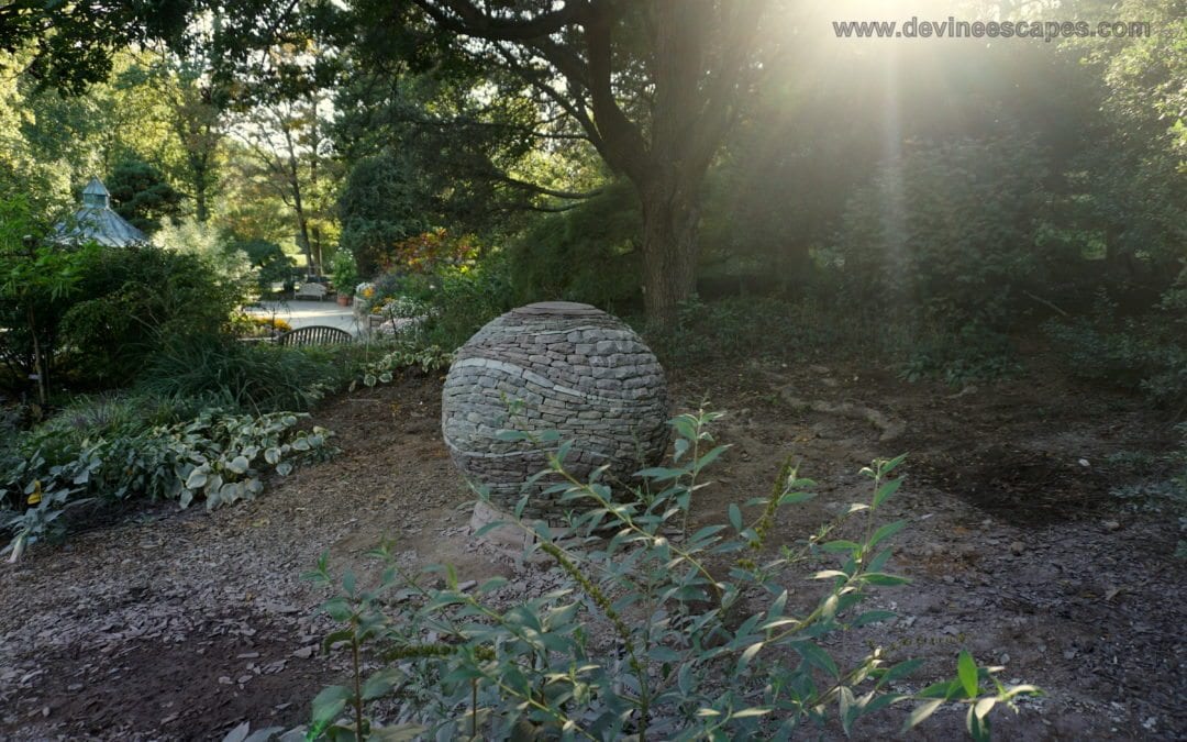 Brookside Gardens Maryland Stone Garden Sphere Sculpture