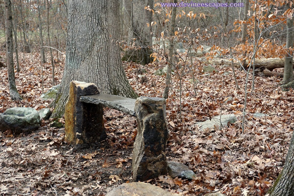 glenmoore park stone memorial bench