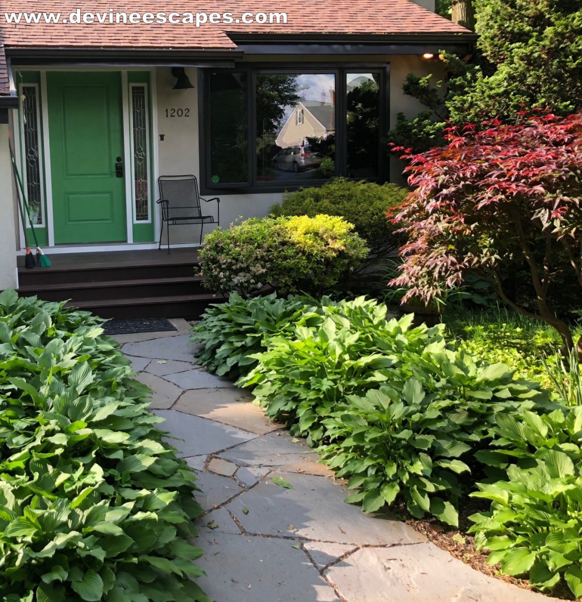 stone walkway landscaping by devine escapes