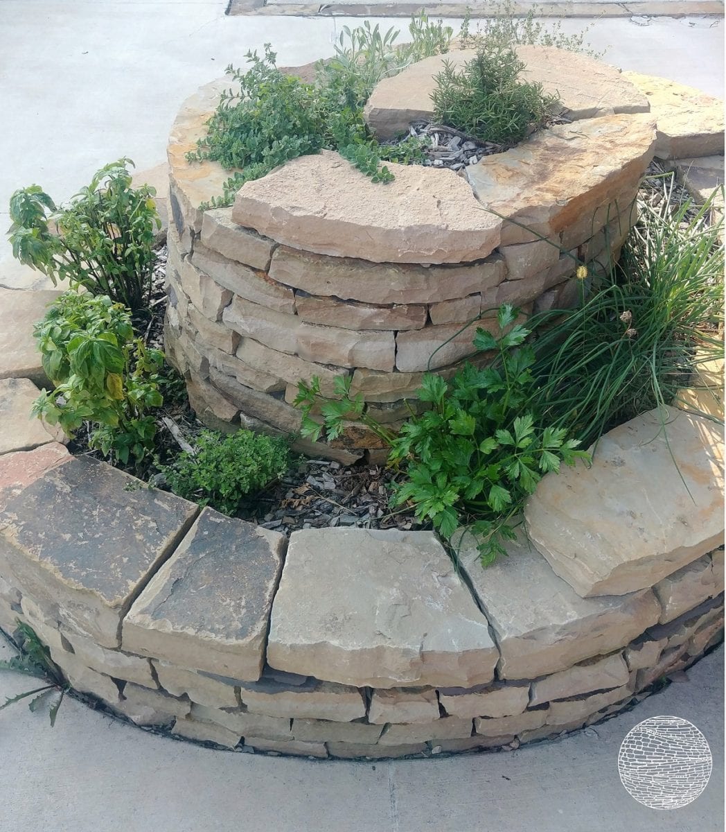 dry stone wall spiral