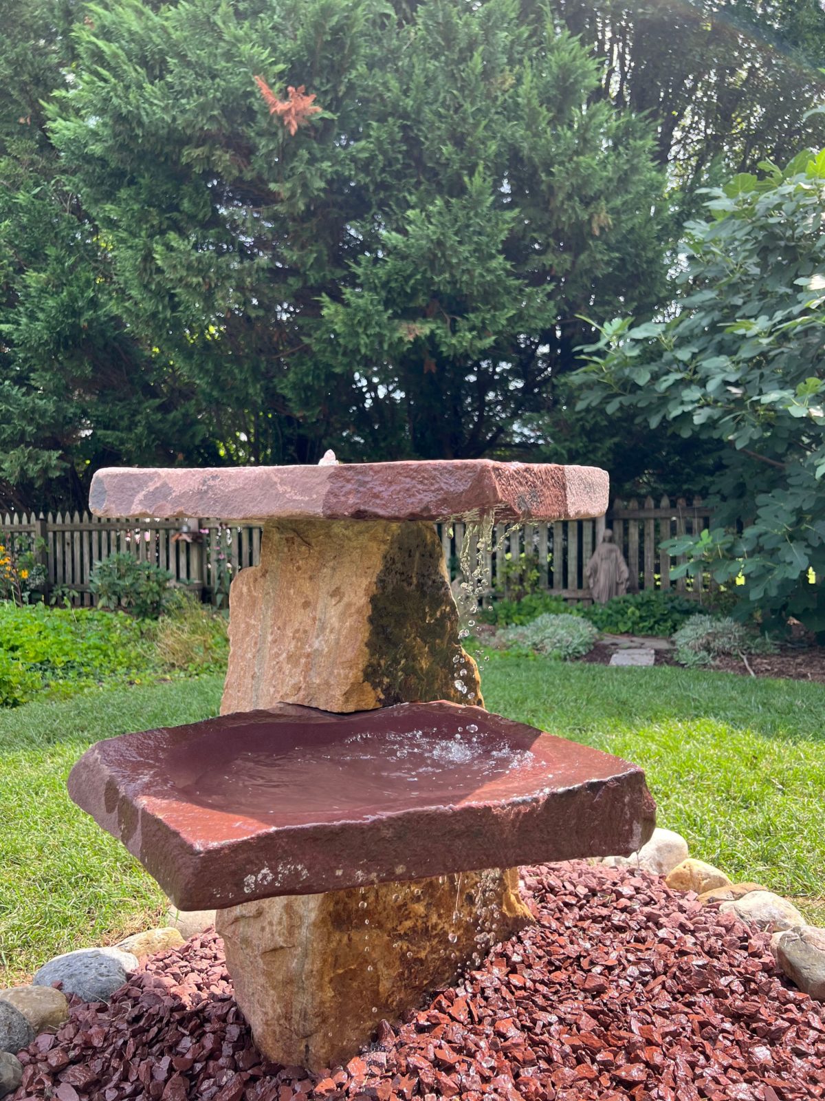 stone fountain