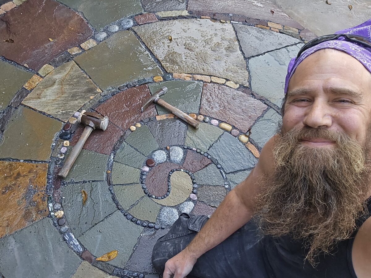 special stone features by stone masonry artist Devin Devine