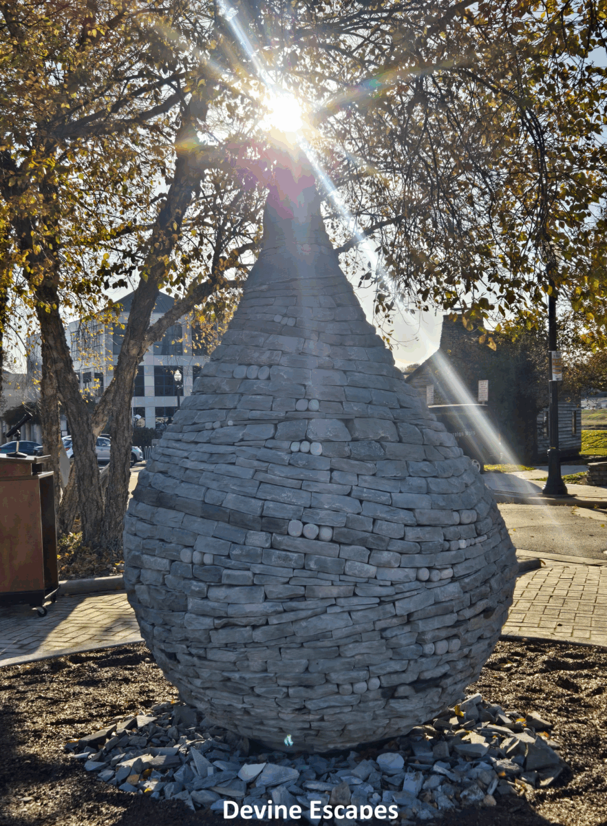 cairn sculpture in Hamilton Ohio