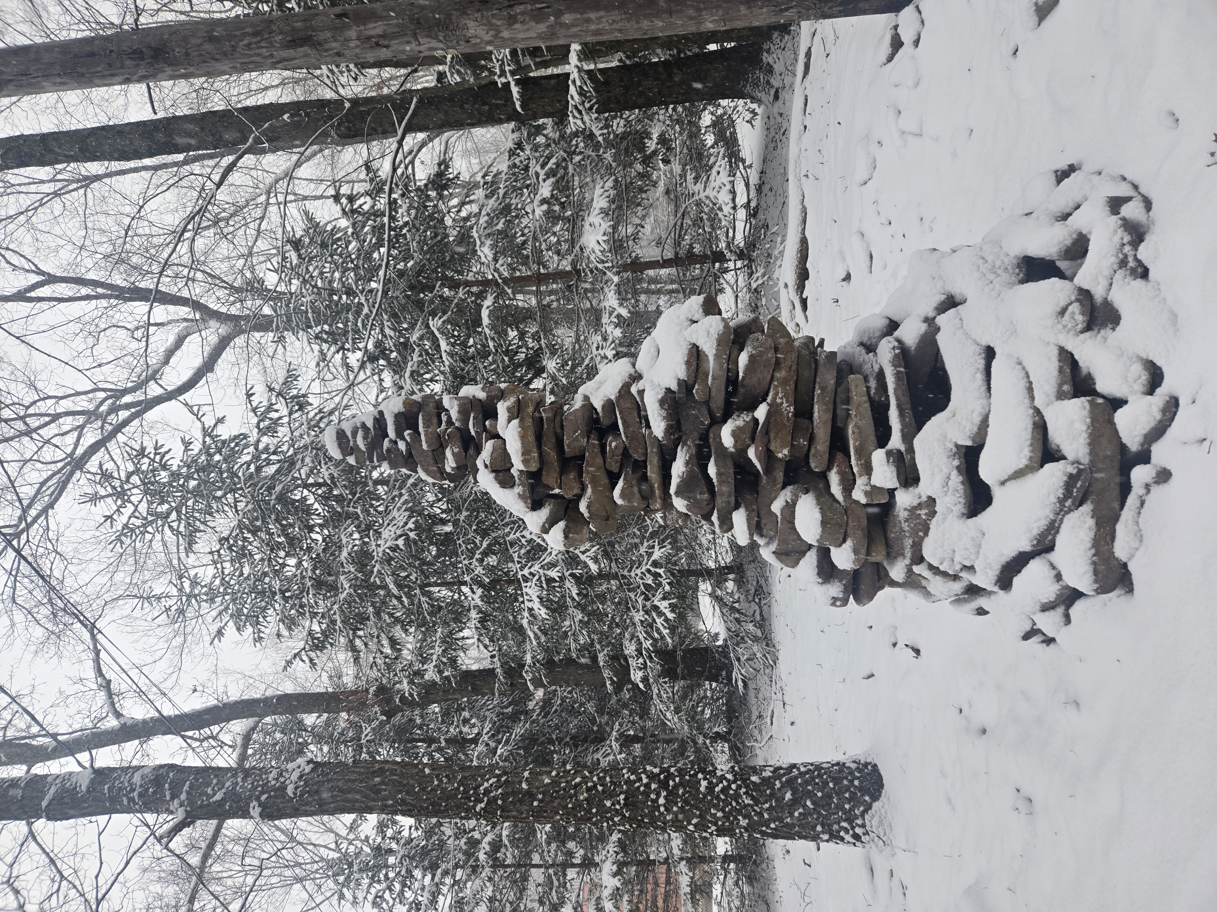 snow cairn solstice cairn