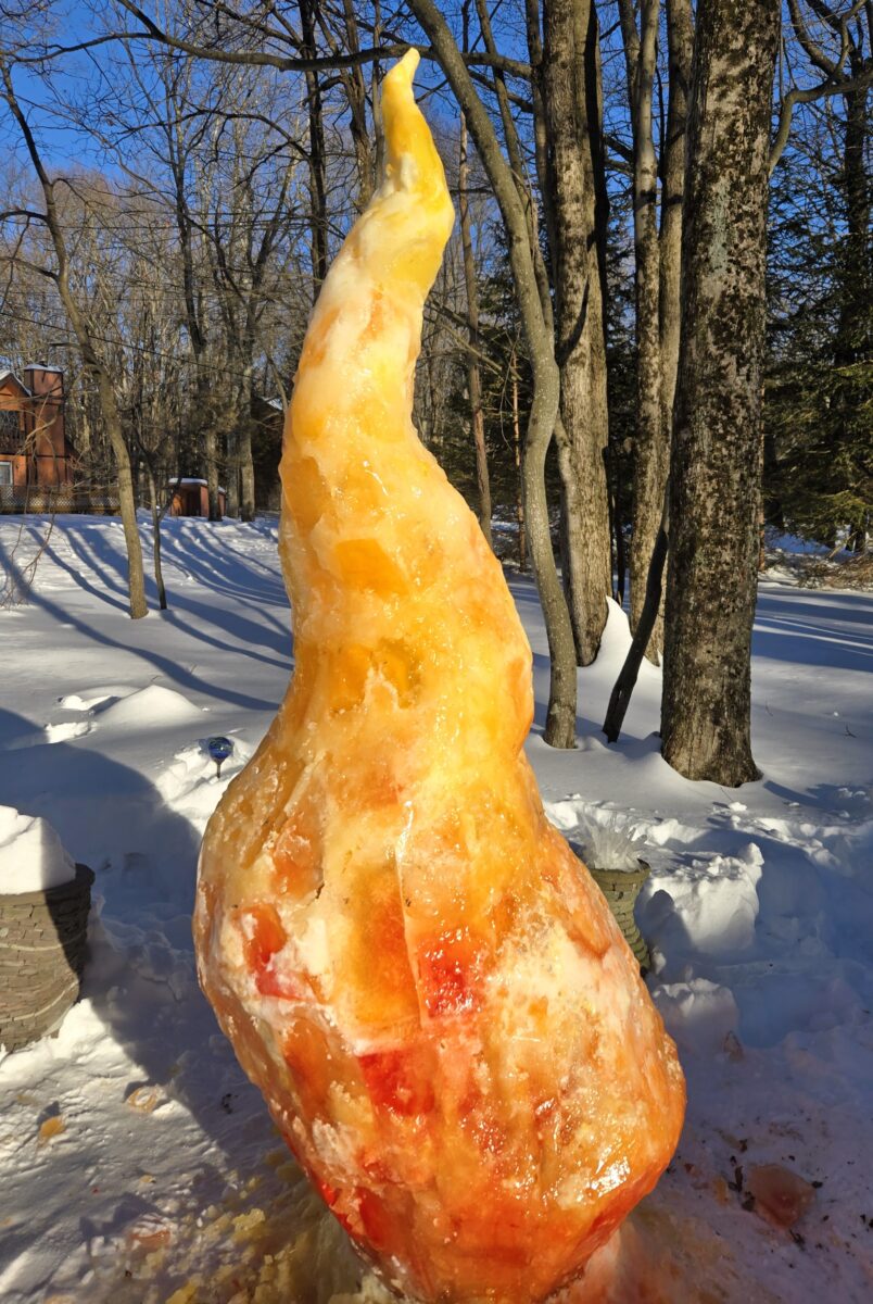 fire and ice sculpture