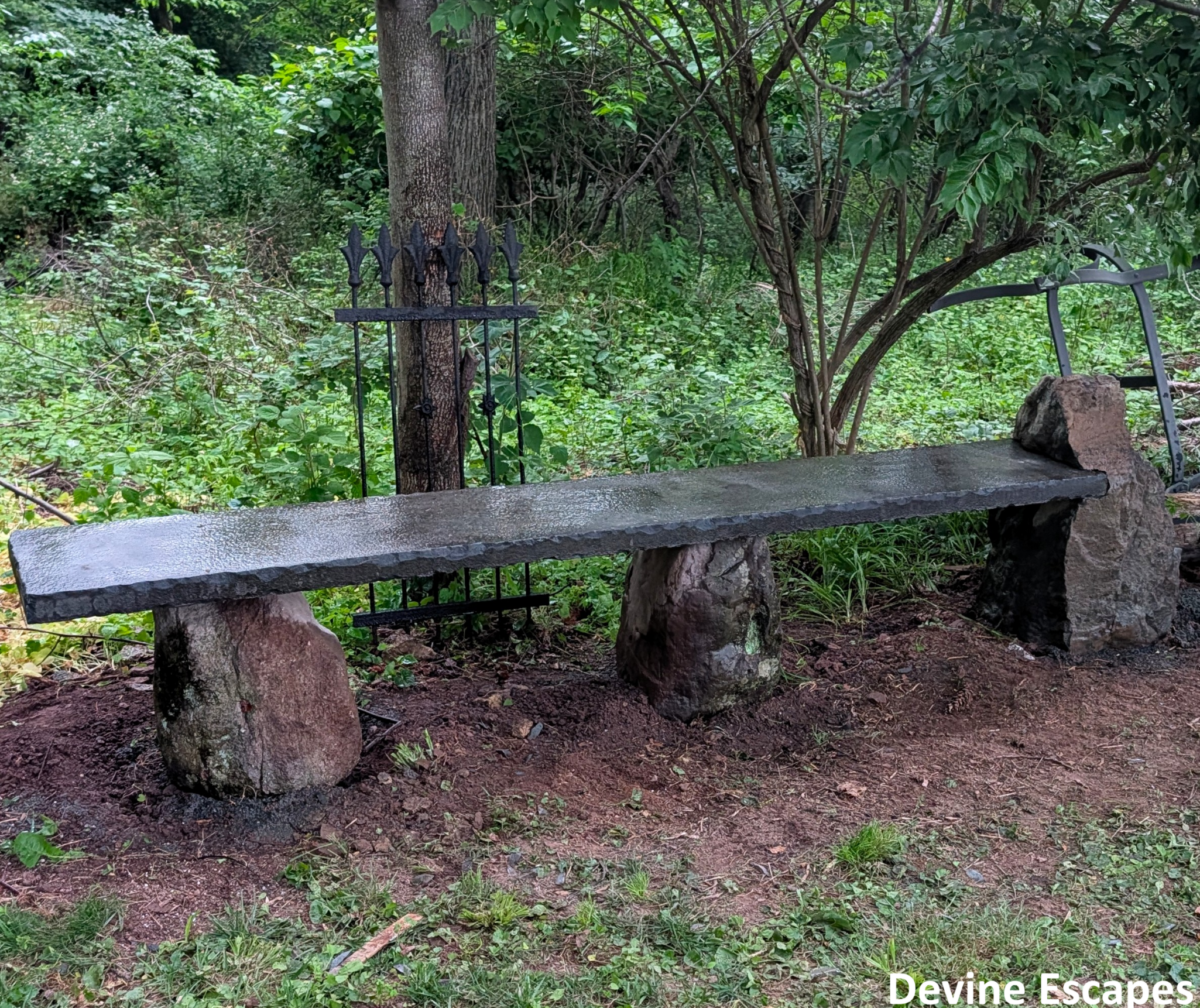 stone bench