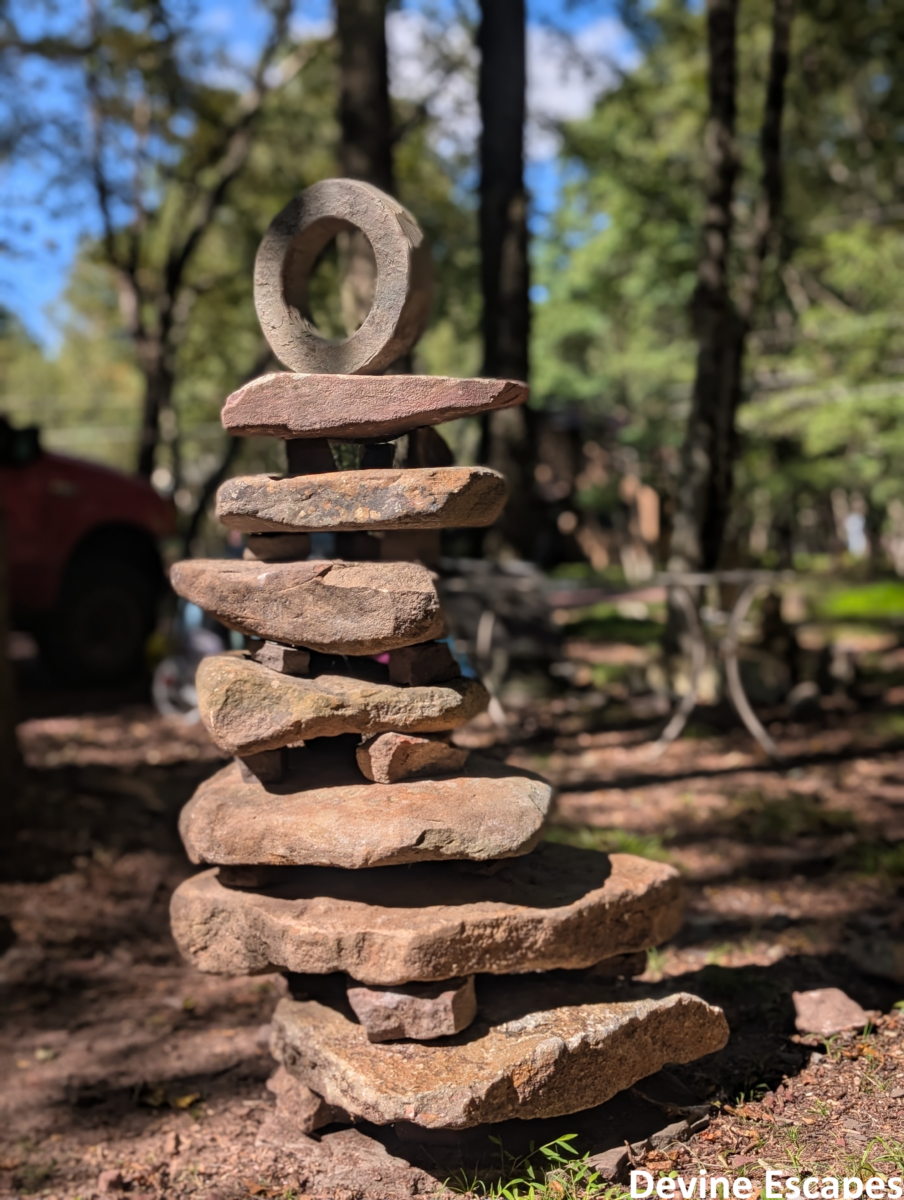 cairn sculptures near skytop PA
