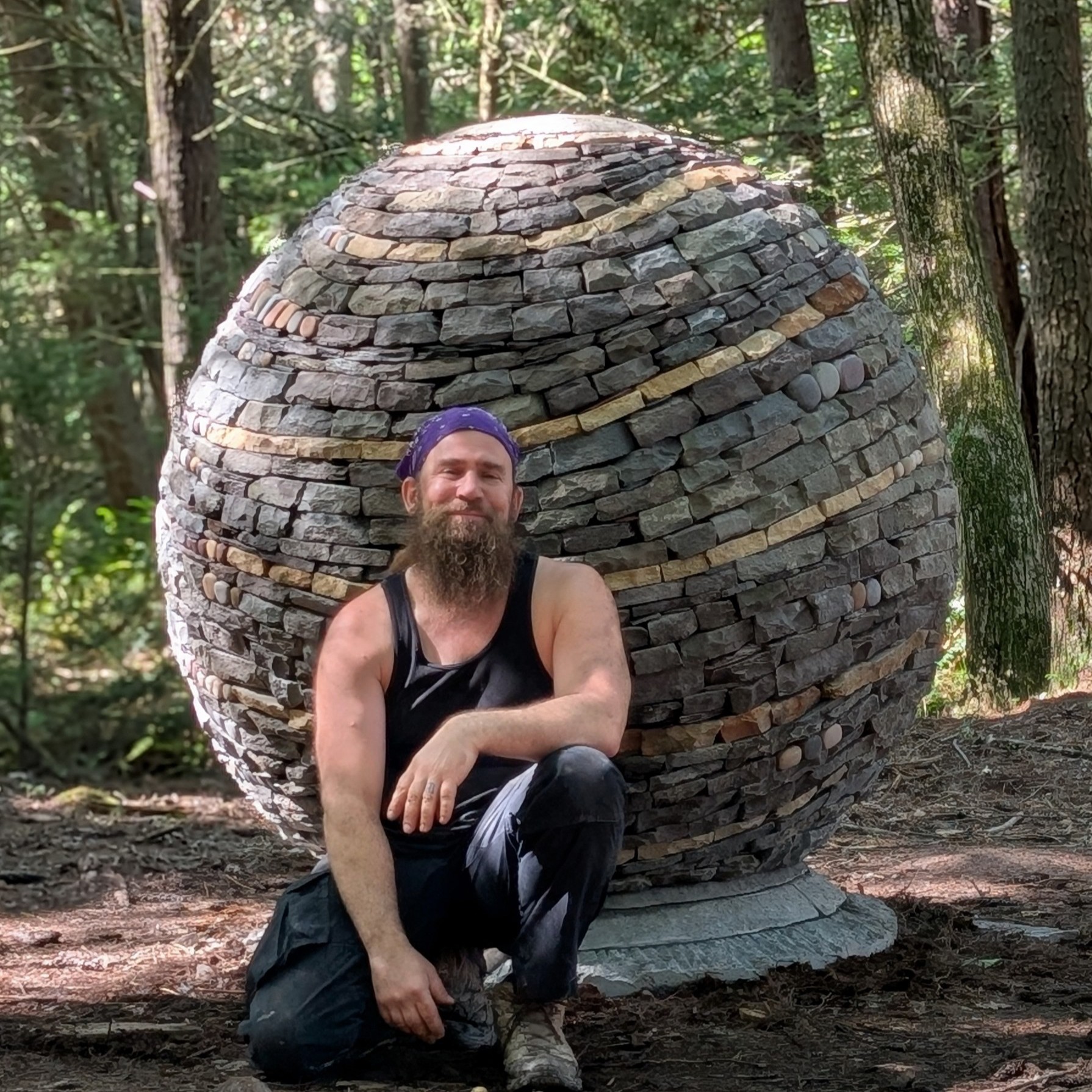 Devin Devine dry stone sphere