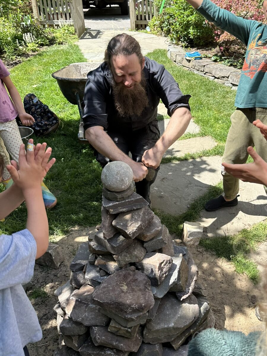 spark art school introduction to stone masonry class with Devin Devine