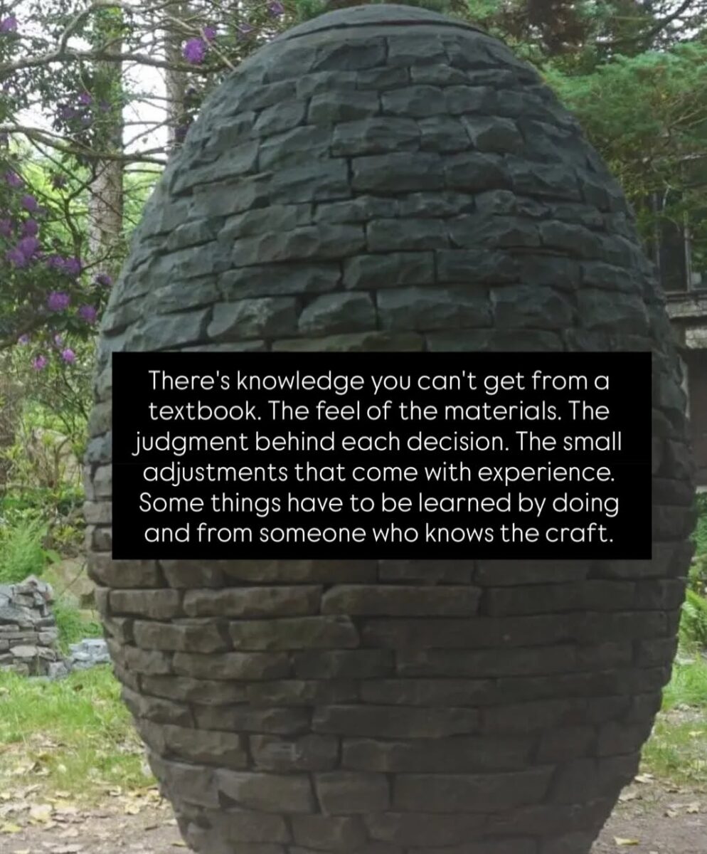 spark art school introduction to stone masonry class with Devin Devine