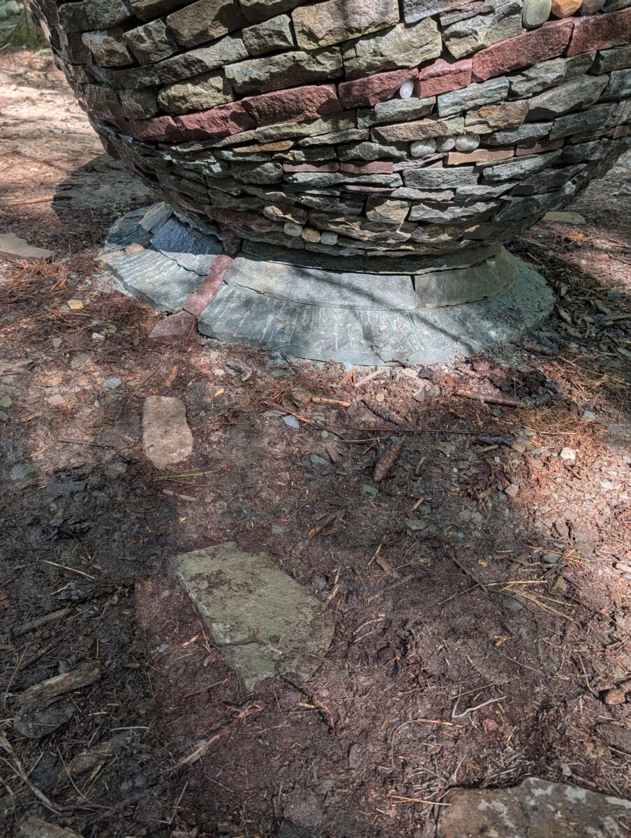 commissioned sphere sculpture in Lackawaxen PA