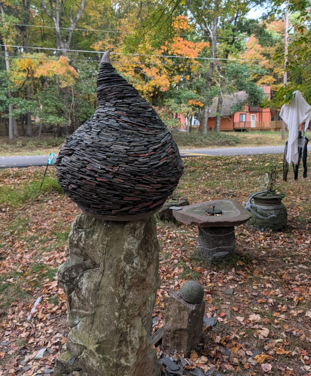 Stacked Slate Sculpture