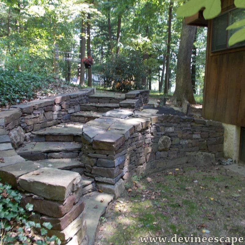 dry stone steps
